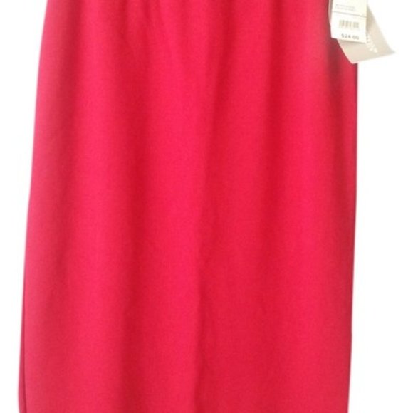 Worthington Red Softwear Knits Skirt Size Small Straight NWT - Picture 1 of 5